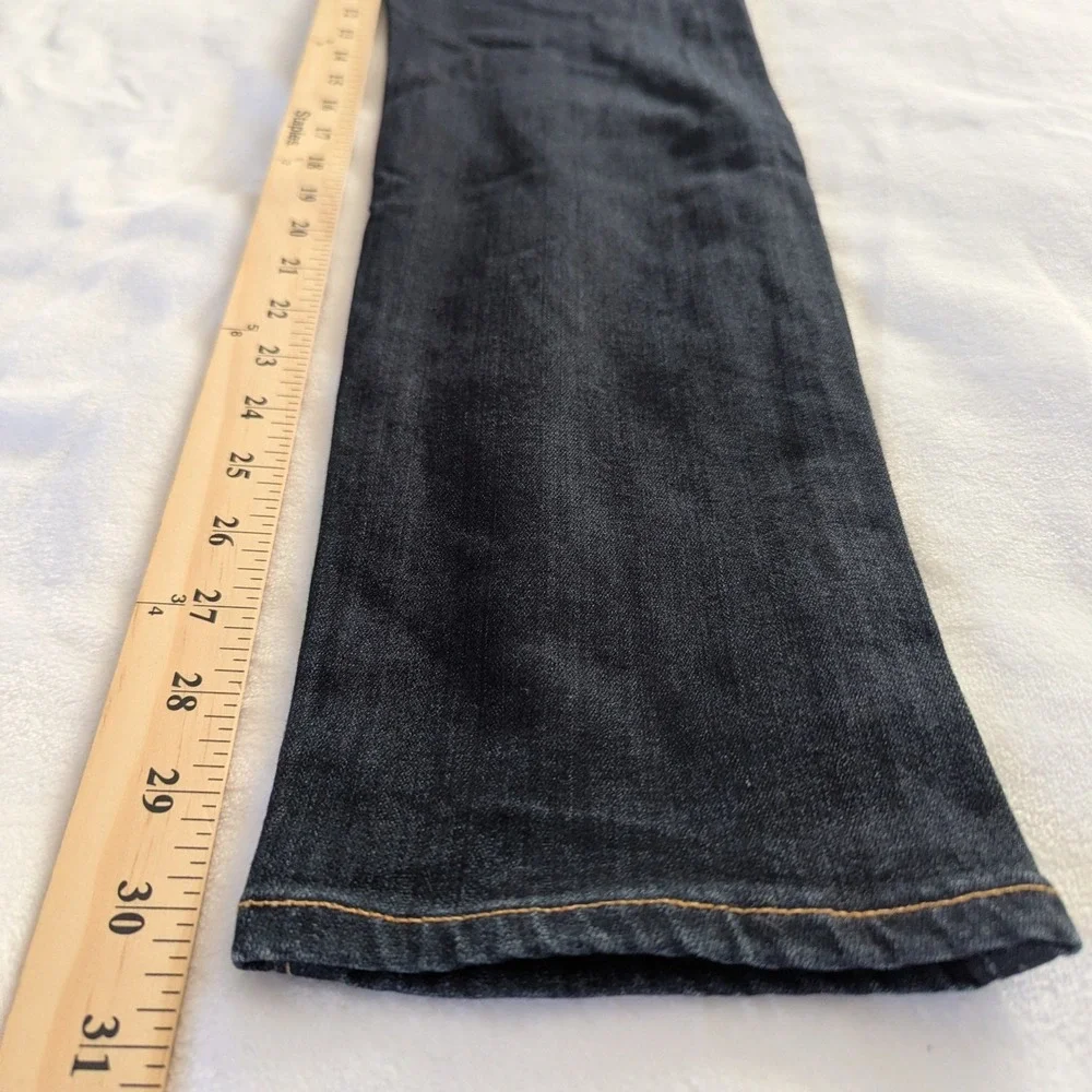 PAIGE Skyline Skinny Low Rise Dark Wash Denim Jeans Women's Size 28 Sleek Modern